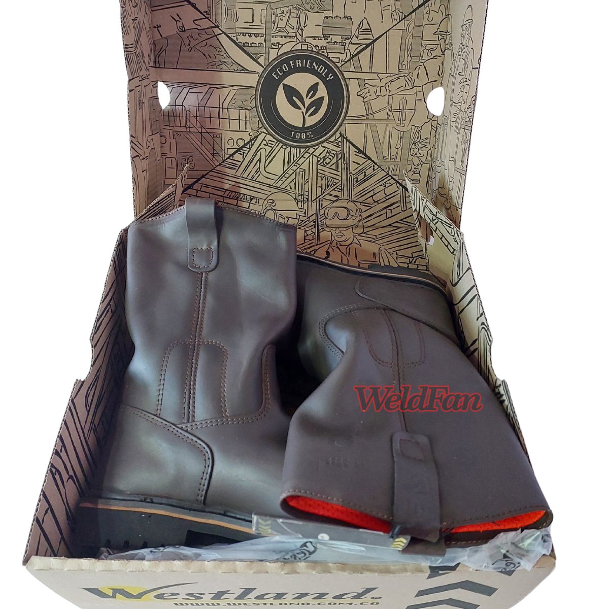 Botas Soldador Marca Westland Wellington 8609-A4-4 Cafe - Imagen 6