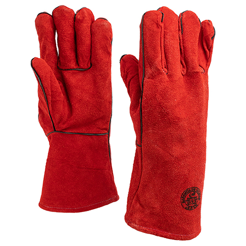 Guante Soldador Descarne Rojo
