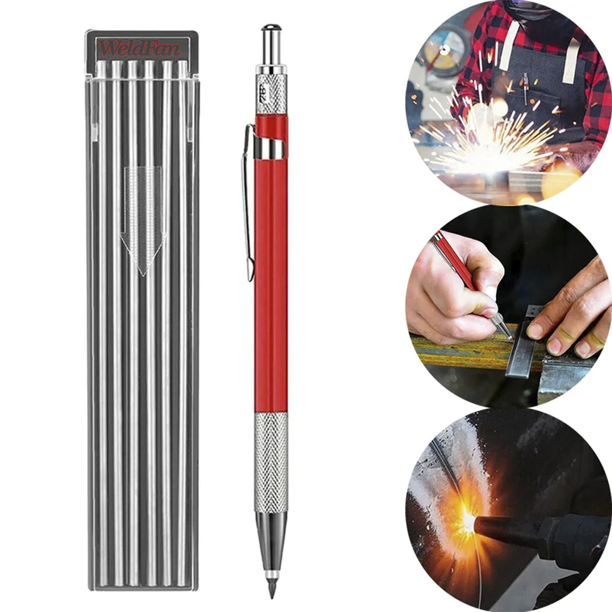 Lápiz Para Soldador Marcador Mecánico Para Metales - Imagen 2
