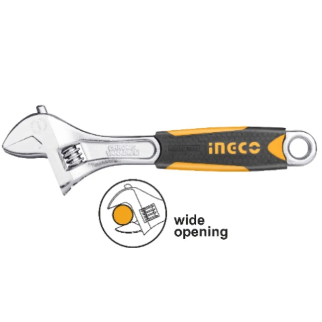 Llave Francesa Ajustable 10 Pulgadas 250mm Ingco Hadw131108 - Imagen 2