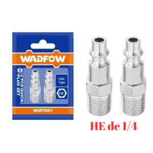 Conector Rapido Neumatico Tipo Usa Macho X2 Piezas 1/4