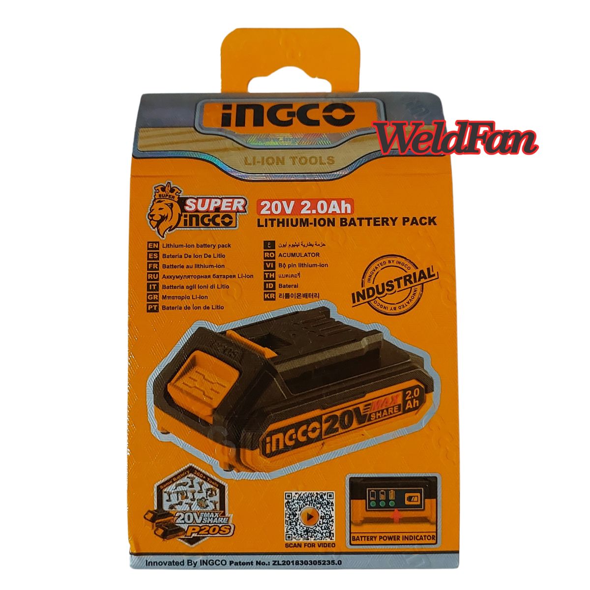Bateria Ingco Industrial P20s 2ah 20v / Original Ingco - Imagen 2