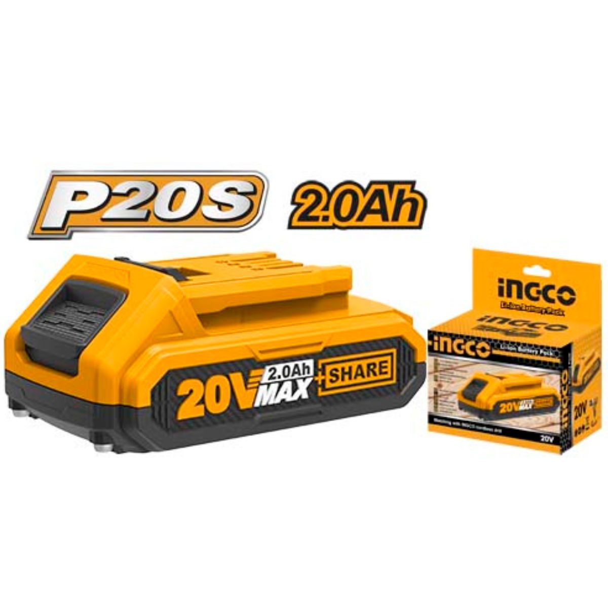 Bateria Ingco Industrial P20s 2ah 20v / Original Ingco