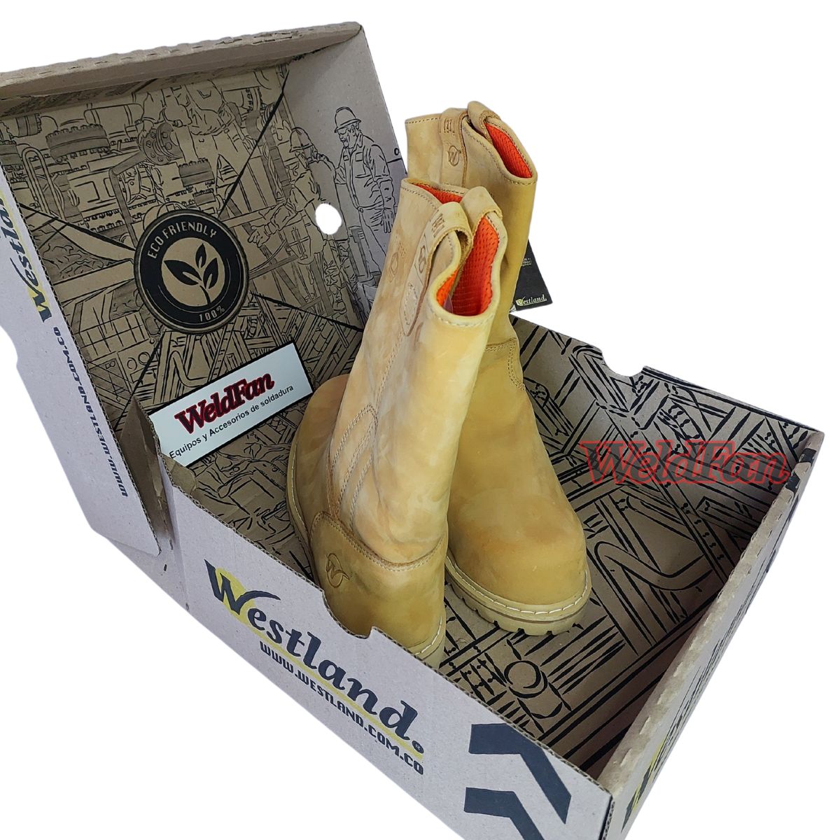 Botas Soldador Marca Westland Wellington 8609-A4-3008 Amarilla - Imagen 9