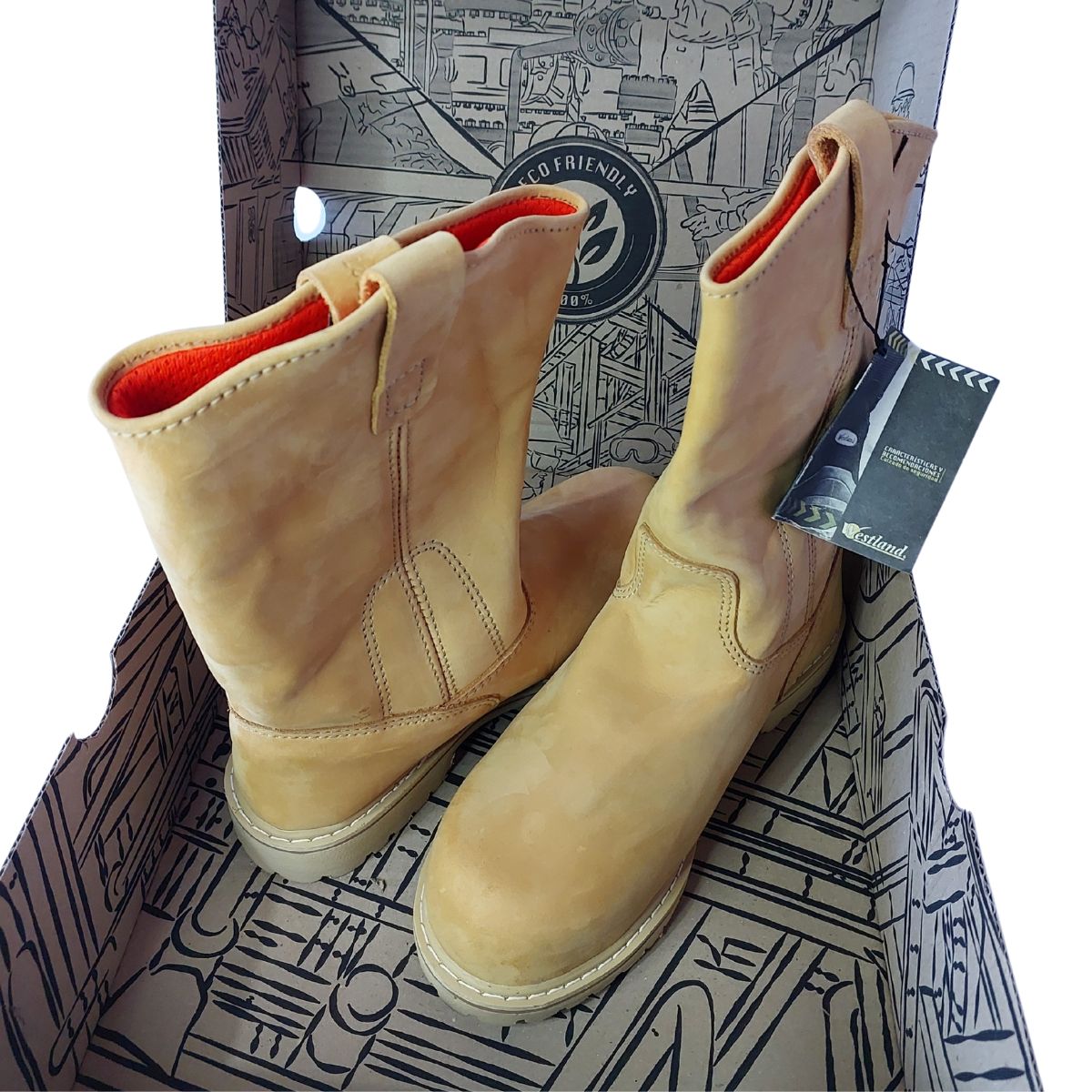 Botas Soldador Marca Westland Wellington 8609-A4-3008 Amarilla - Imagen 10