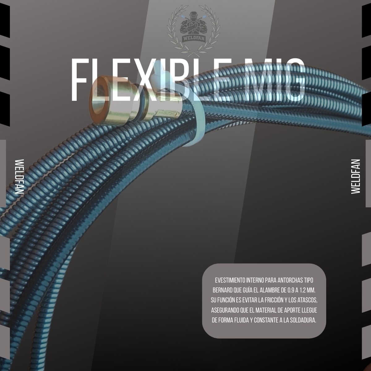 Liner o Flexible Mig bernard 0.9 a 1.2mm x 4,5m - Imagen 5