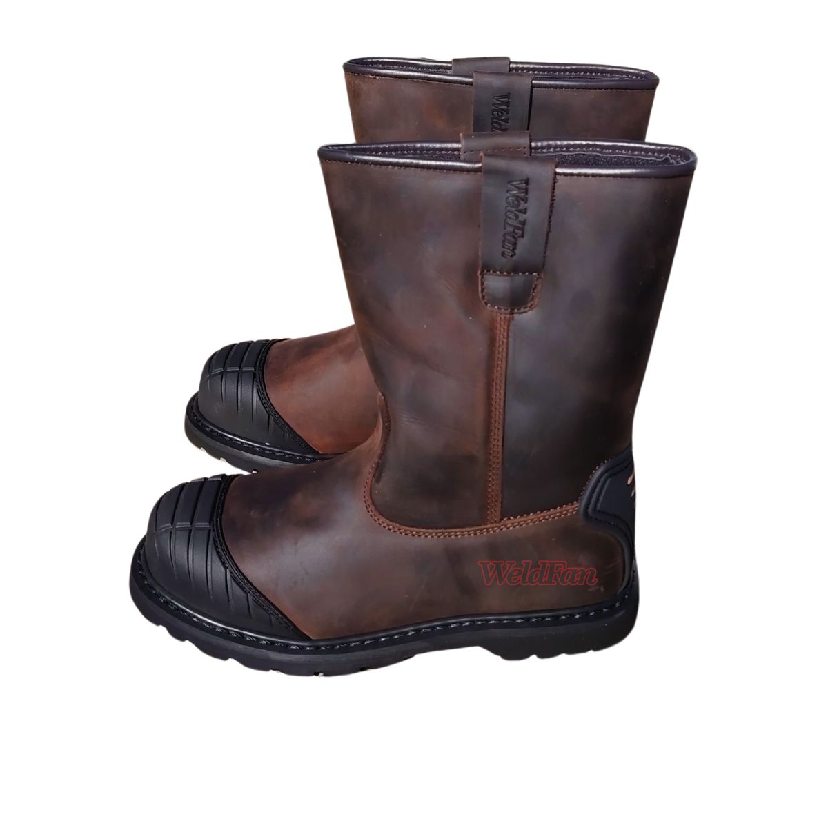 Botas Soldador Weldfan Con Refuerzo De Goma en Puntera y Talón