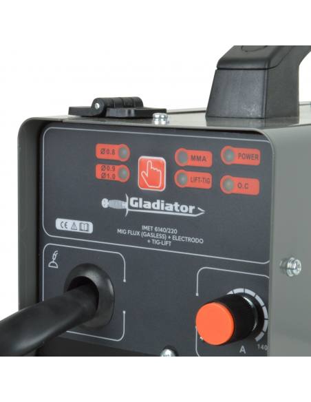Soldadora GLADIATOR 140 amp Mig Flux-Arco-Tig (imet 6140/220) - Imagen 5