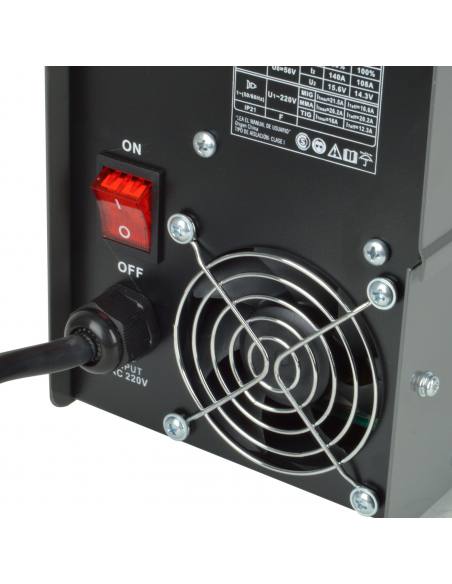 Soldadora GLADIATOR 140 amp Mig Flux-Arco-Tig (imet 6140/220) - Imagen 6